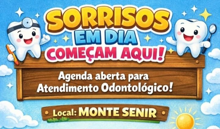 Imagem da notícia: Unidade de Saúde de Monte Senir abre agenda para consultas odontológicas